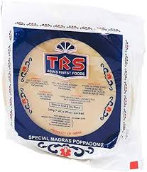 TRS Madras Poppadoms - 4-pack (200 g)