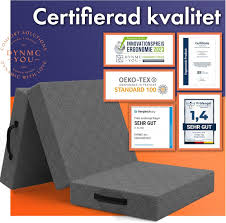 DYNMC Hopfällbar Madrass 195x75 cm - Perfekt Gästmadrass