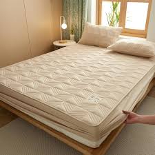 Madrass Cove Khki 180x200cm - 3-Pack Quiltad Solid Madrass